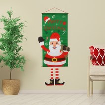 크리스마스장식 벽걸이 산타, 혼합색상