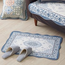 베누지오 워셔블 자카드 발매트 (50x70), 로얄페르시안 블루