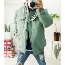 빵빵한 6온스 퀄팅 항공점퍼 오버핏 블루종 빅사이즈패딩점퍼