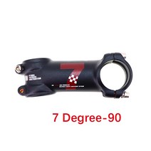 UNO 7 MTB 자전거 스템-7 17 도 합금 초경량 ALU 7050 70MM 80MM 90 MM 100 110 120 130MM 스템 로고 없음 마운틴, red logo 7-90