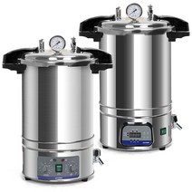 스테인레스 스틸 오토클레이브 고압멸균기 autoclave, 18L 스테인리스 스틸(3밸브 강화형)