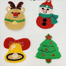 크리스마스 트리 종 산타 루돌프 와펜 만들기 옷핀만들기 악세사리 diy 가방