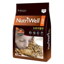 뉴트리웰캣 고양이 헤어볼케어 건식사료 7.5kg, 없음