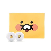 KAKAO FRIENDS GOLF R3 골프공 부드러운 느낌 스트레이트 샷 골프 티 프린트 (12개 공 12개) (찬식판) 5589734910