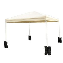 체육대회 천막 프레임+지붕+고정모래주머니 4p 세트 2.5x2.5m 색상다양, 2.5X2.5 베이지