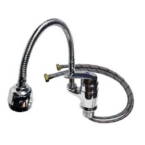 냉온수조절 주방 싱크대 자바라수전 씽크대수도 수도수전 수도부속품 씽크대수전, 1개