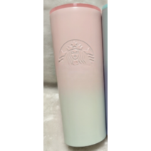 스타벅스텀블러 퍼플 대용량 스벅 보틀 리유저블 여친 선물, 710ml, 핑크앤민트