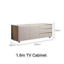 콘솔화장대 엔틱화장대 솔리드 메이크업 테이블 거울 수납 스테인레스 스틸, 1.6m-TV-Cabinet