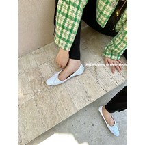 플랫 소프트 프렌치 메리제인 실버 단화 보트슈즈 여름 바가지 슈즈