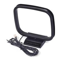 tv 안테나 케이블 수신기 실내용 연장 mini Universal fm am radio antenna 360 signal receiver line loop antenna for, 1개