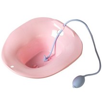 좌욕 변기 항문 수술 후 케어 분지 대용량 산후 관리 분지 플러시 기능 비데 비데부품, Pink