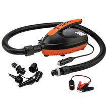 바다 낚시보트 고무보트 휴대용 전기 공기 펌프 20PSI 고압 자동 꺼짐 팽창기 주입기 6 개 노즐 포함, 02 16PSI type2