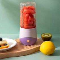 버티컬믹서 반죽기 스탠드 믹서기휴대용 미니 4 커터 헤드 다기능 믹서 가정용 주스 컵 수동 프로세서, 02 Purple
