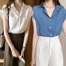[2개] 주디앤 플레인 여성 민소매 셔츠