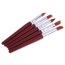 도자기 도예 브러쉬 붓 공구 점토 공구 공예아트 유약 그림 색칠 5pcs 실리콘 도자기 점토 셰이퍼 조각 조각 도구 diy 아트 공예 용품 조각 도구 케이크 고무 펜 브러시, 리터(7인치)