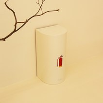 알루아 소화기 박물관 관공서 소화기 받침대 업소용 3.3kg 하론 K급, W-01/아이보리