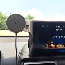 오클립 캐스퍼전용 마운트 아이폰 맥세이프 고속 무선충전기 세트구성 SET, 캐스퍼 오클립- M100C 세트 C 타입일체형