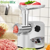민찌기계 분쇄기계 민서기 민찌기 소세지 소시지 순대 메이커 biolomix 전기 고기 분쇄기 2000w 최대 식품 분쇄기 고기 민서 앰프 스터퍼 푸드 프로세서, 220-240v 50-60hz, 유럽 ​​연합