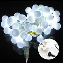 폼폼이 전구 크리스마스 LED전구 감성캠핑 침대헤드 작업실 집들이선물 파티전구 원룸, 투명선백색