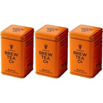 Brew Tea Co Lapsang Loose Leaf Tin Case 브루티코 랍상소우총 홍차 잎 틴 케이스 150g 3팩, 0g, 1개