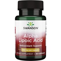 알파 리포산 항산화 보호는 건강한 혈당 보조제 300 mg 60 캡슐을 촉진합니다.