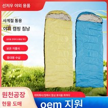 아웃도어 캠핑 봉투 후드 침낭 호텔 더티 점심 사무실 침낭 보온 스킨 프린트 침낭, 하늘색--------지정된 색을 받아들이지 않습니다, 75*(190+30)유명성