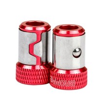 2pcs 유니버셜 마그네틱 드라이버 비트 알루미늄 합금 강력한 마그네틱 반지 6.35mm 샹크 드릴 비트, A type 2pcs