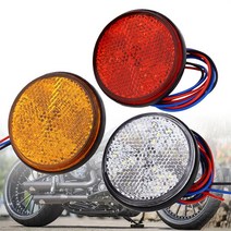 바이크 오토바이용달 트레일러 24 LED 오토바이 브레이크 라이트 경고 램프 12V 트럭 트레일러에 대 한 반사 빛 중지, [02] WHITE