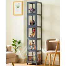 피규어 장식장 프라모델 아크릴 진열장 레고전시장 투명박스 디스플레이 캐비닛 1단 ~ 5단, B 1단