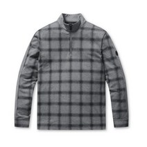 셀러허브 1 잭니클라우스 NC10 남성 반집업 티셔츠 (옴브레 체크) LNTAW21031GYX