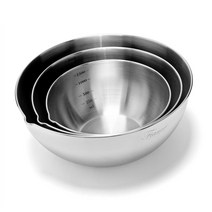 키친아트 고급형 올스텐 다용도 믹싱볼 3종세트 국내산 스텐27종, 키친아트 피앙세 믹싱볼3종(20cm+24cm+28cm)