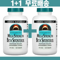SOURCE NATURALS MEGA STRENGTH 소스 내추럴스 메가스트렝스 베타시토스테롤 베타시스테롤 BETA SITOSTEROL 375 mg 칼슘 함유 120 타블렛, 베타시토스테롤 1 1 세트구성