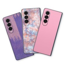 스키니스킨 갤럭시 Z폴드4 F936 톰에디션 컬러 패턴 스킨 꾸미기스티커 케이스, 비비드레드