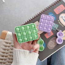 푸시팝 컬러 에어팟 케이스 에어팟프로케이스, 에어팟1, 로얄블루