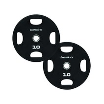 베스코 4홀 CPU 우레탄 중량원판 2.5kg 5kg 10kg 15kg 20kg