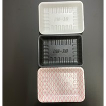 PSP 트레이 18호 300EA 소량판매 PSP용기 (정육접시 반찬포장 떡포장 일회용 접시), 흰색