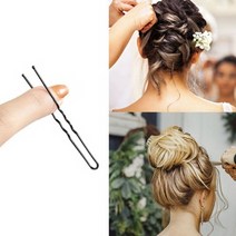 다파요 업스타일 u핀 실핀 올림머리 똥머리 스타일링 머리고정, 5cm, 50ea