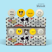 조그만(ZOGMAN) 볼빅 디즈니 미키 마우스 볼마커세트 비비드 골프공 3피스 인쇄 각인 선물 포장, 도널드덕세트