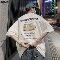 DFMEI 반팔 상의 루즈핏 남성복