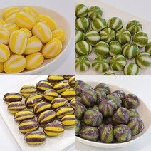 (쇼핑나라샵) 별미창고 후르츠한입떡 메론참외맛 블랙참외맛 수박맛 블랙수박맛 4종 송편 한봉지 500g, 블랙참외맛 500g