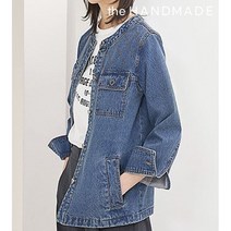 더핸드메이드 자수 퀼팅 데님 자켓