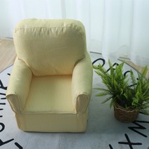 1인용 소파 체어 모던한 소형 소파 심플한 싱글 거실 가정용 천 미니 드롭, 07 Light yellow