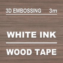 컬러 라벨지 호환 KMCYinks Dymo 라벨 기계 용 3D 테이프 멀티 컬러 9mm 엠보싱 Motex E101 12965 1540 161, 10 White on Wood_01 9mm