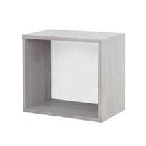 에이치엔하나 공간박스 1단 책장 칼라박스 미니책장 수납형서랍, 공간1단(워시)