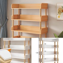 와이드 5단 선반 (80CM) (우드) 다목적선반 캠핑장비정리 좁은공간수납장