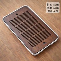 차트레이 우드 차반 인테리어 심플 퇴수기 빈티지 빗살무뉘 더큰솔 받침 접시 다도 티 차판, L