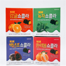 탐나는 제주 종합 쇼콜라 4종 제주감귤 한라봉 녹차 백년초 여행 선물 기념품