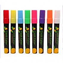 플래시 페인트 마커펜 8색 블랙보드 윈도우마커 칠판마커, 상세페이지 참조, 상세페이지 참조