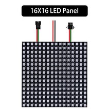셀프 레일조명 레일등 마그네틱 주방 식물등 WS2812B 16x16 RGB LED 디지털 플렉서블 개별적으로 다룰 수, 02 WS2812B 16X16_01 1Pc