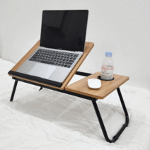 메디퓨어 베드테이블 침대 노트북 각도조절 테이블 좌식책상, 우드